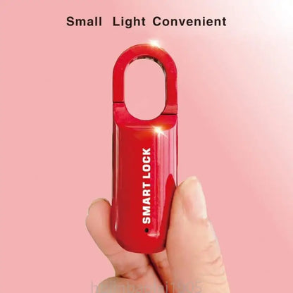 E74E Fingerprint Lock Door Lock Security Keyless USB Rechargeable Padlock Quick Anti-Theft Lock for Bag Suitcase