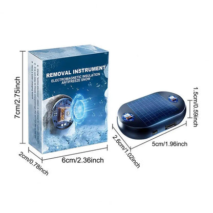 Car Window Defroster Quick Defrost Car Window Heater with Electromagnetic Insulation Solar Powered USB Rechargeable Ice Remover
