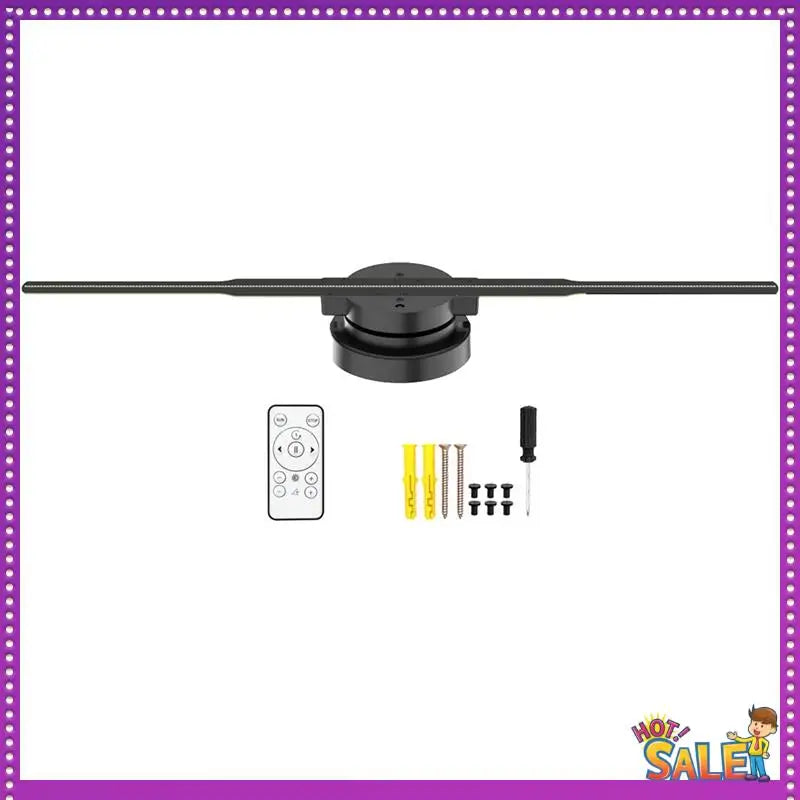 AA87 PD42 3D Hologram Projector Wall-Mounted Advertising Machine 244Pcs LED, HD Eye Visuals Advertising Display US PLUG