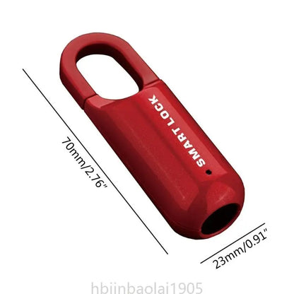 E74E Fingerprint Lock Door Lock Security Keyless USB Rechargeable Padlock Quick Anti-Theft Lock for Bag Suitcase