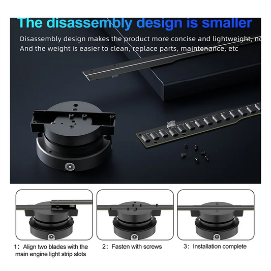AA87 PD42 3D Hologram Projector Wall-Mounted Advertising Machine 244Pcs LED, HD Eye Visuals Advertising Display US PLUG