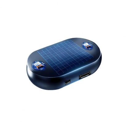 Car Window Defroster Quick Defrost Car Window Heater with Electromagnetic Insulation Solar Powered USB Rechargeable Ice Remover