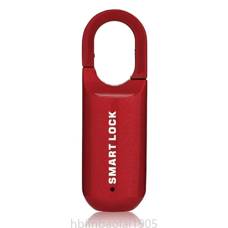 E74E Fingerprint Lock Door Lock Security Keyless USB Rechargeable Padlock Quick Anti-Theft Lock for Bag Suitcase