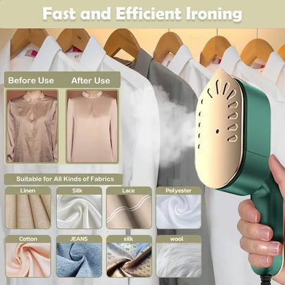 Portable Handheld Garment Steamer Iron Mini Steam Cleaner Electric Hanging Fabric Steamer Mite Removal Steam Generator for Home