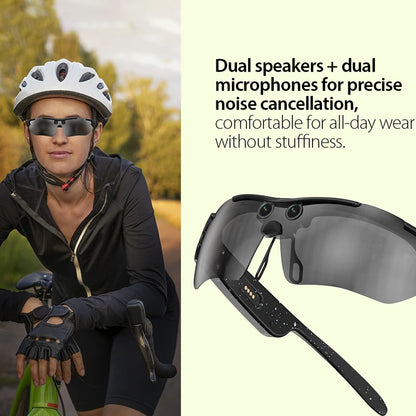 Lenovo 8MP AI Smart Glasses Sports Cycling Eyewear with Intelligent Photography & Video Recording Real-Time Translation