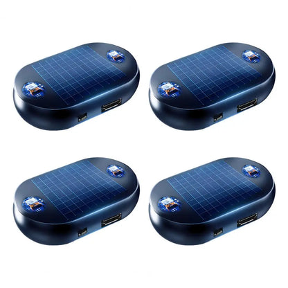 Car Window Defroster Quick Defrost Car Window Heater with Electromagnetic Insulation Solar Powered USB Rechargeable Ice Remover