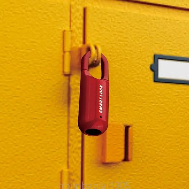 E74E Fingerprint Lock Door Lock Security Keyless USB Rechargeable Padlock Quick Anti-Theft Lock for Bag Suitcase