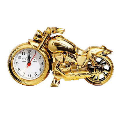 Fashion Simplicity Motorcycle Alarm Clock Multipurpose Motorcycle Ornament Creative Arabic Numeral Clock Desktop Decor Gifts