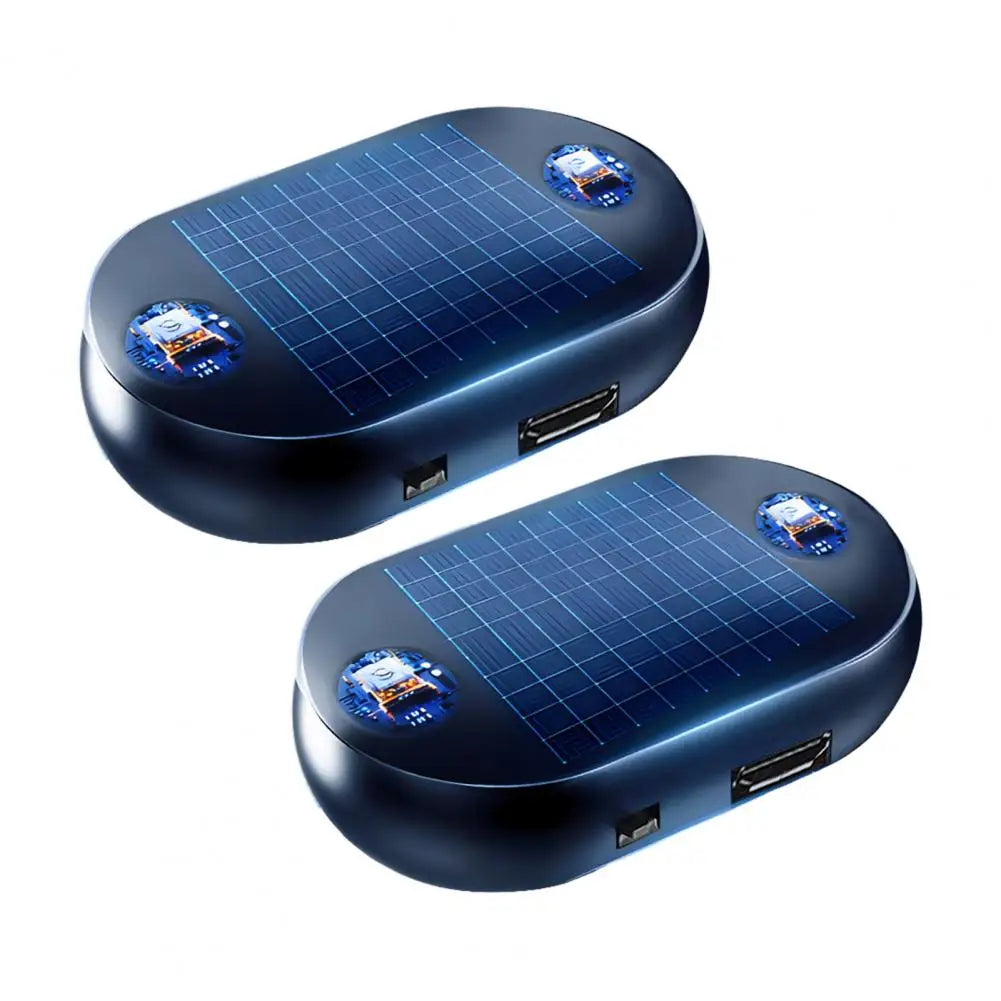 Car Window Defroster Quick Defrost Car Window Heater with Electromagnetic Insulation Solar Powered USB Rechargeable Ice Remover