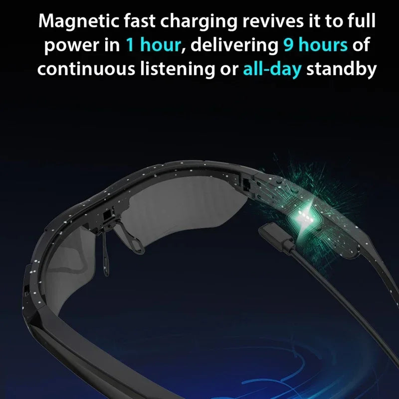 Lenovo 8MP AI Smart Glasses Sports Cycling Eyewear with Intelligent Photography & Video Recording Real-Time Translation