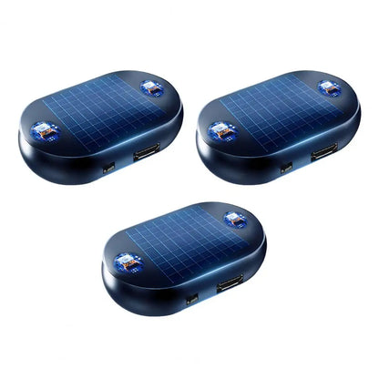 Car Window Defroster Quick Defrost Car Window Heater with Electromagnetic Insulation Solar Powered USB Rechargeable Ice Remover